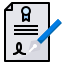 Contract document icon
